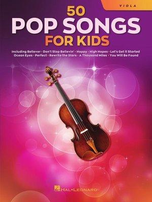 cover image of 50 Pop Songs for Kids for Viola